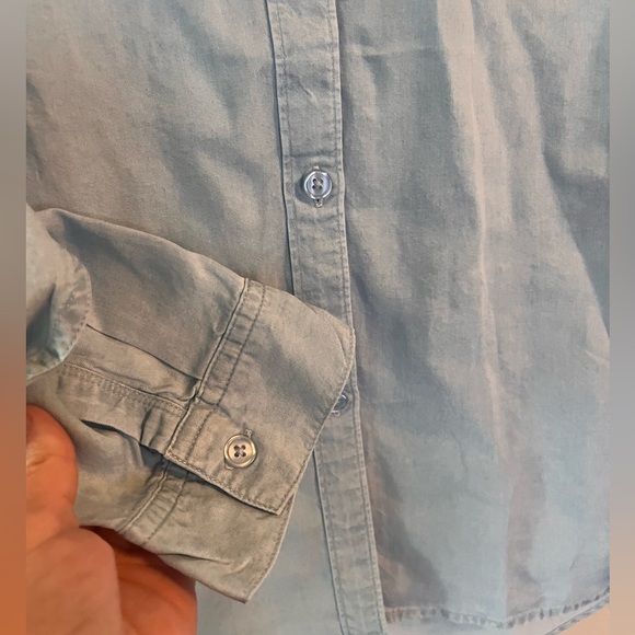 Como Vintage denim shirt women’s 3x button down blue NWT fall minimalist long - Picture 2 of 10
